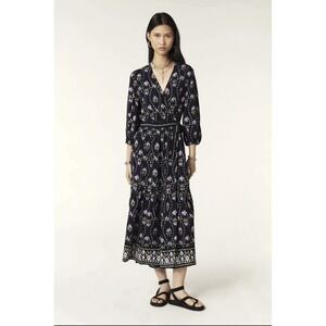 Ba&sh Ba Sh Bash Nerla MidNight Maxi Dress Floral Small Women